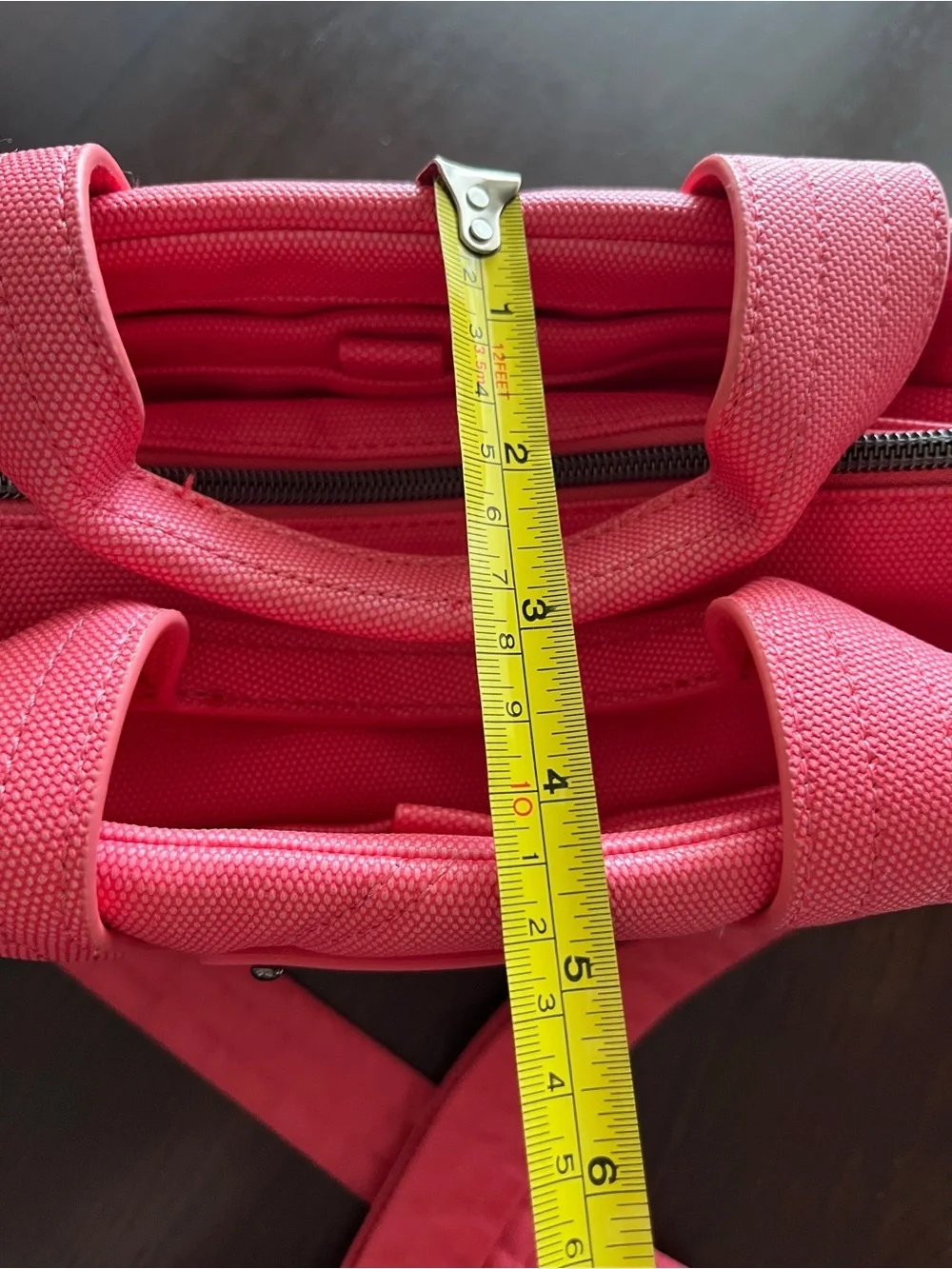 LUG Dory Matte Luxe Double Handle Tote w Crossbody Strap Watermelon Pink Ice Pop